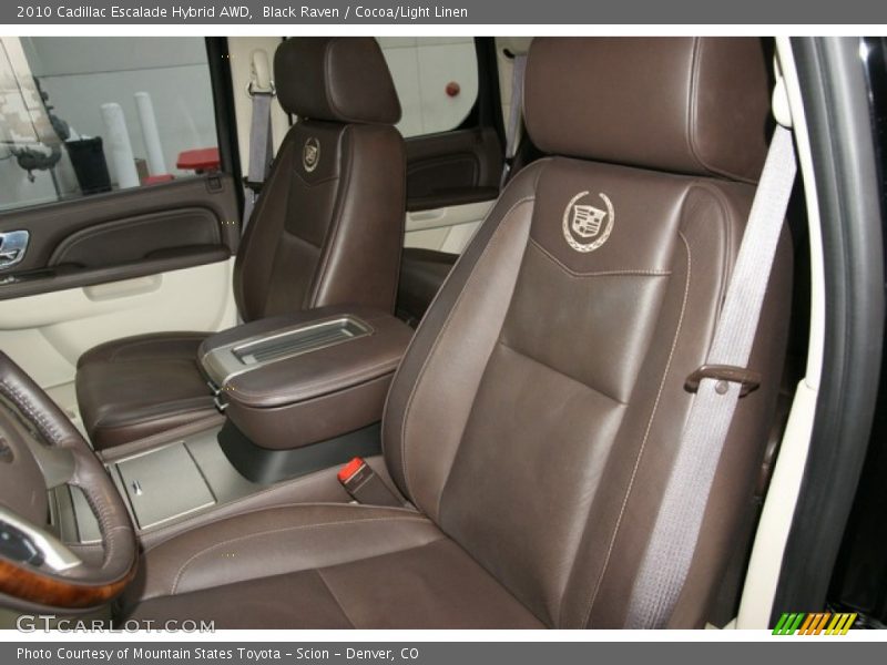 Front Seat of 2010 Escalade Hybrid AWD