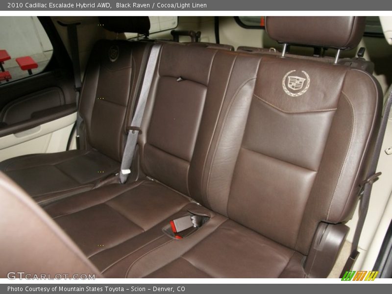 Rear Seat of 2010 Escalade Hybrid AWD