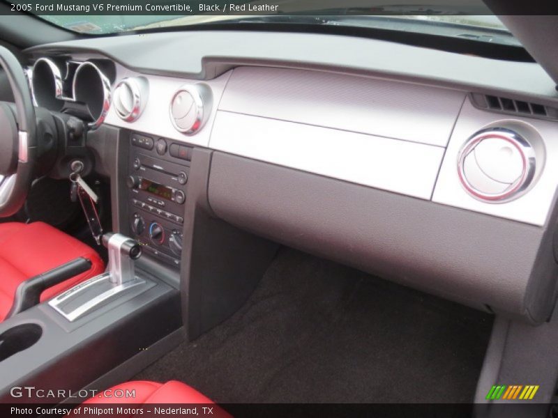 Dashboard of 2005 Mustang V6 Premium Convertible