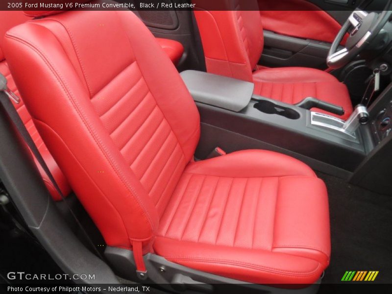 Front Seat of 2005 Mustang V6 Premium Convertible