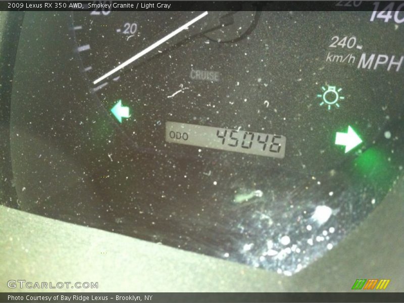 Smokey Granite / Light Gray 2009 Lexus RX 350 AWD
