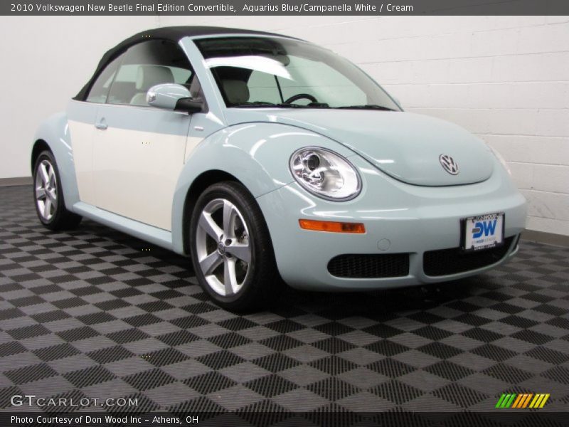 Aquarius Blue/Campanella White / Cream 2010 Volkswagen New Beetle Final Edition Convertible