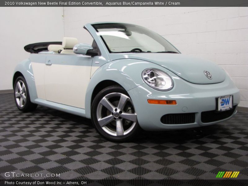 Aquarius Blue/Campanella White / Cream 2010 Volkswagen New Beetle Final Edition Convertible