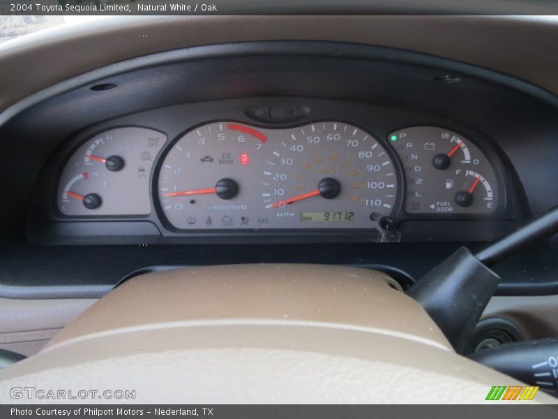  2004 Sequoia Limited Limited Gauges
