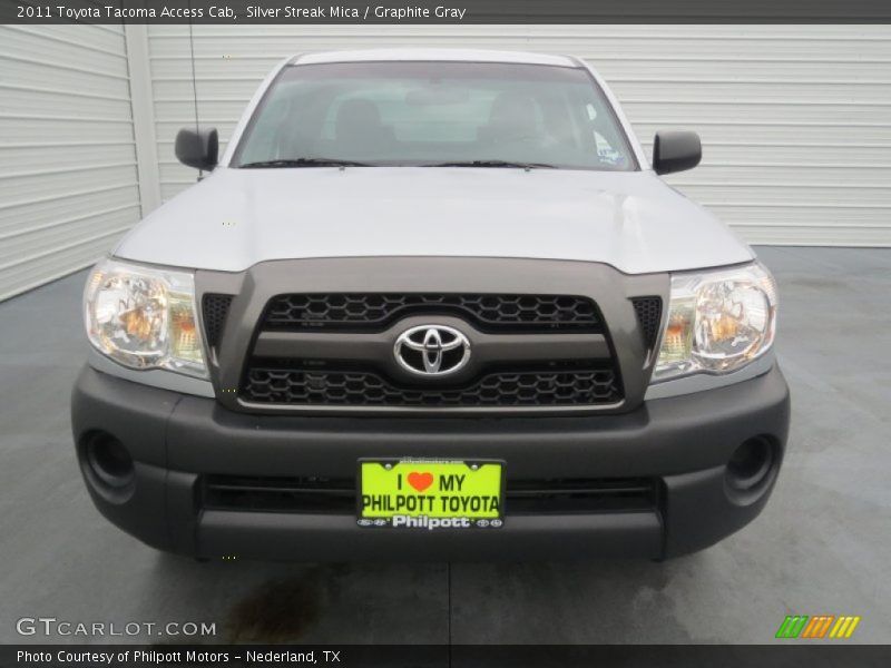 Silver Streak Mica / Graphite Gray 2011 Toyota Tacoma Access Cab