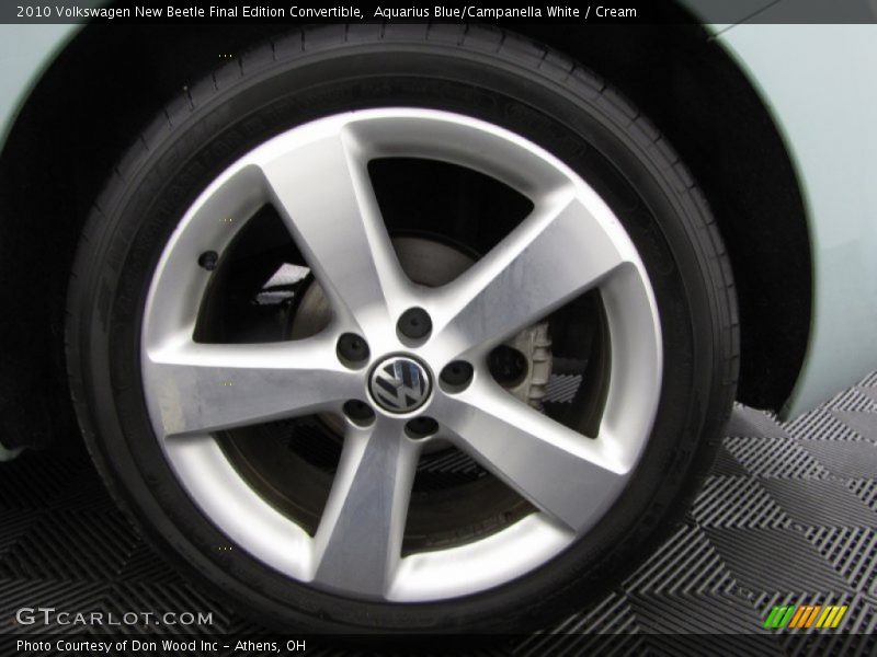 Aquarius Blue/Campanella White / Cream 2010 Volkswagen New Beetle Final Edition Convertible