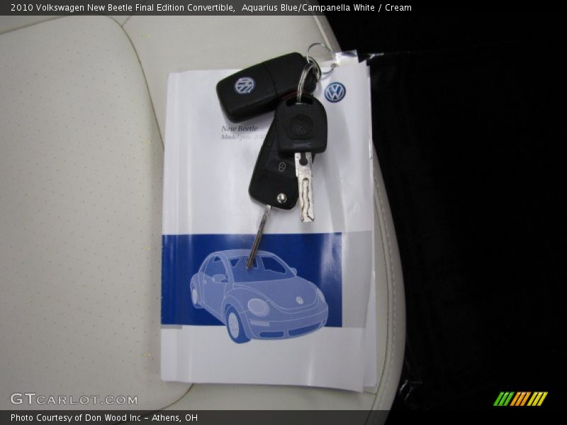 Aquarius Blue/Campanella White / Cream 2010 Volkswagen New Beetle Final Edition Convertible