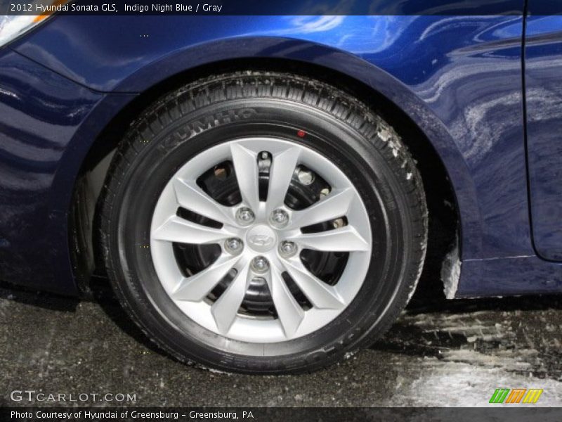 Indigo Night Blue / Gray 2012 Hyundai Sonata GLS