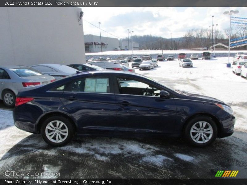 Indigo Night Blue / Gray 2012 Hyundai Sonata GLS