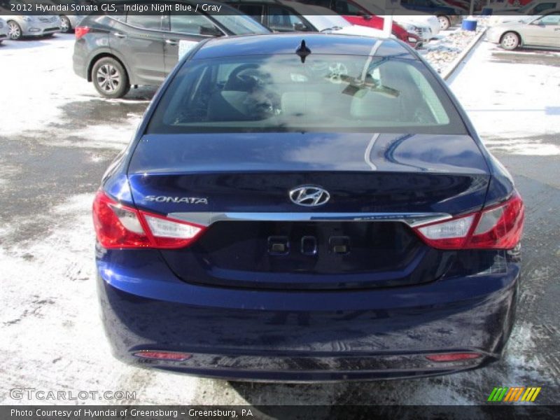 Indigo Night Blue / Gray 2012 Hyundai Sonata GLS