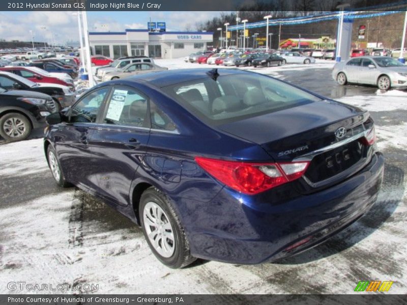 Indigo Night Blue / Gray 2012 Hyundai Sonata GLS