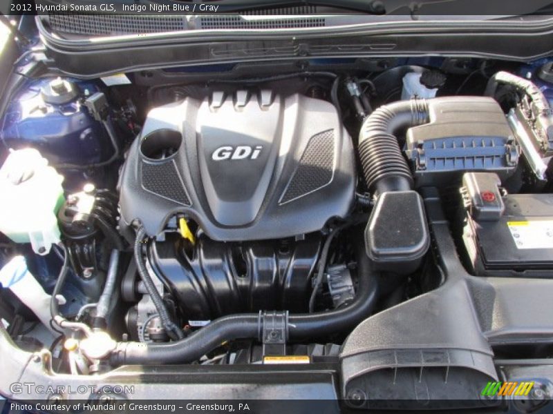 Indigo Night Blue / Gray 2012 Hyundai Sonata GLS