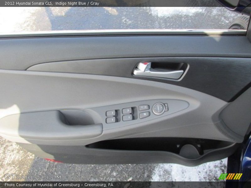 Indigo Night Blue / Gray 2012 Hyundai Sonata GLS