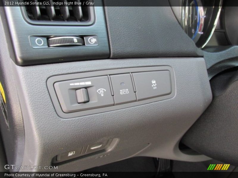Indigo Night Blue / Gray 2012 Hyundai Sonata GLS
