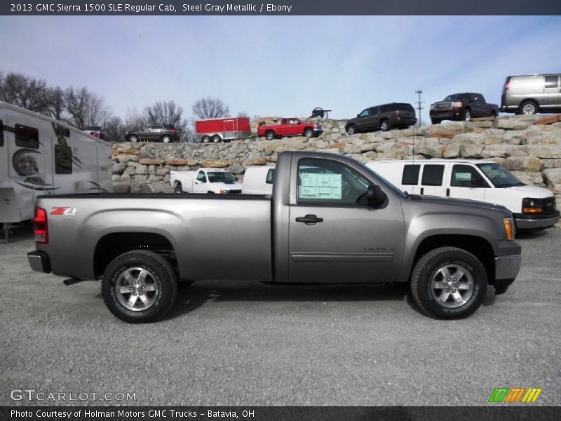 Steel Gray Metallic / Ebony 2013 GMC Sierra 1500 SLE Regular Cab