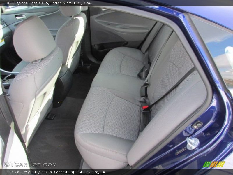 Indigo Night Blue / Gray 2012 Hyundai Sonata GLS