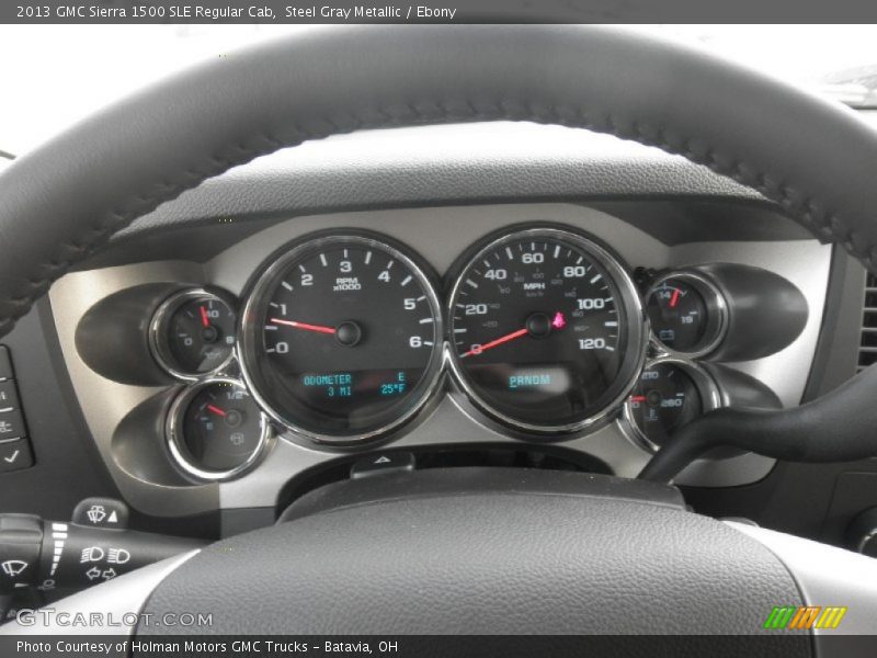 Steel Gray Metallic / Ebony 2013 GMC Sierra 1500 SLE Regular Cab
