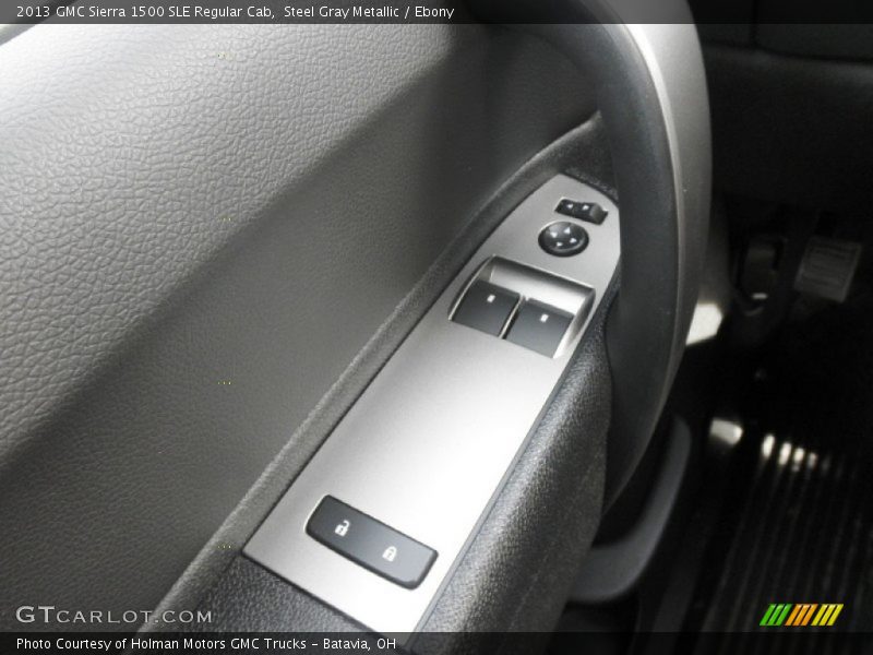 Steel Gray Metallic / Ebony 2013 GMC Sierra 1500 SLE Regular Cab