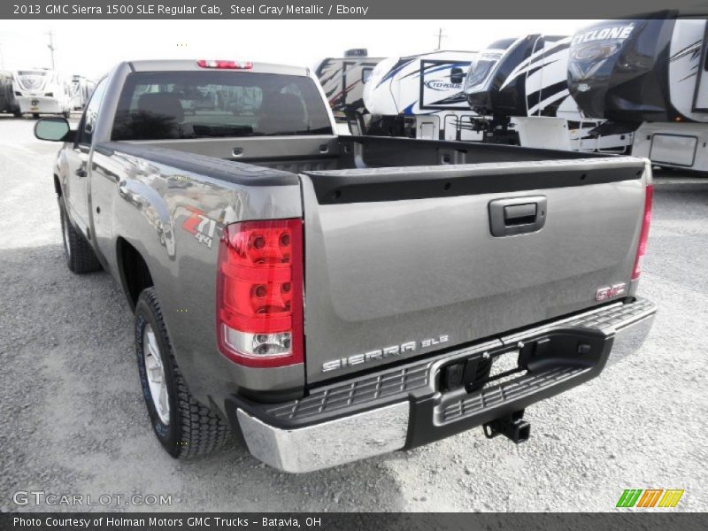 Steel Gray Metallic / Ebony 2013 GMC Sierra 1500 SLE Regular Cab