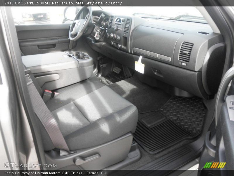 Steel Gray Metallic / Ebony 2013 GMC Sierra 1500 SLE Regular Cab