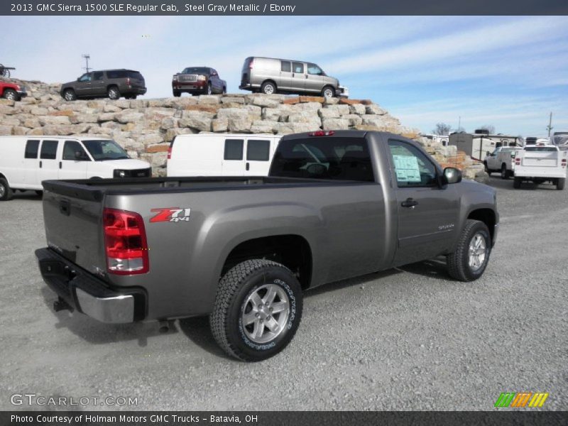 Steel Gray Metallic / Ebony 2013 GMC Sierra 1500 SLE Regular Cab