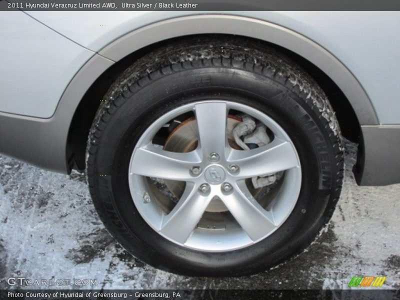 Ultra Silver / Black Leather 2011 Hyundai Veracruz Limited AWD