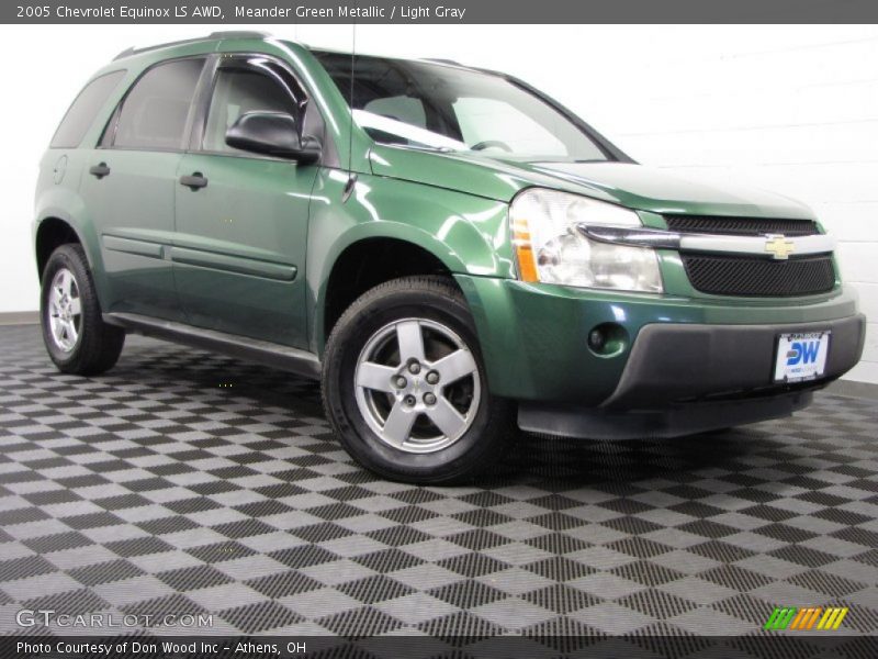 Meander Green Metallic / Light Gray 2005 Chevrolet Equinox LS AWD