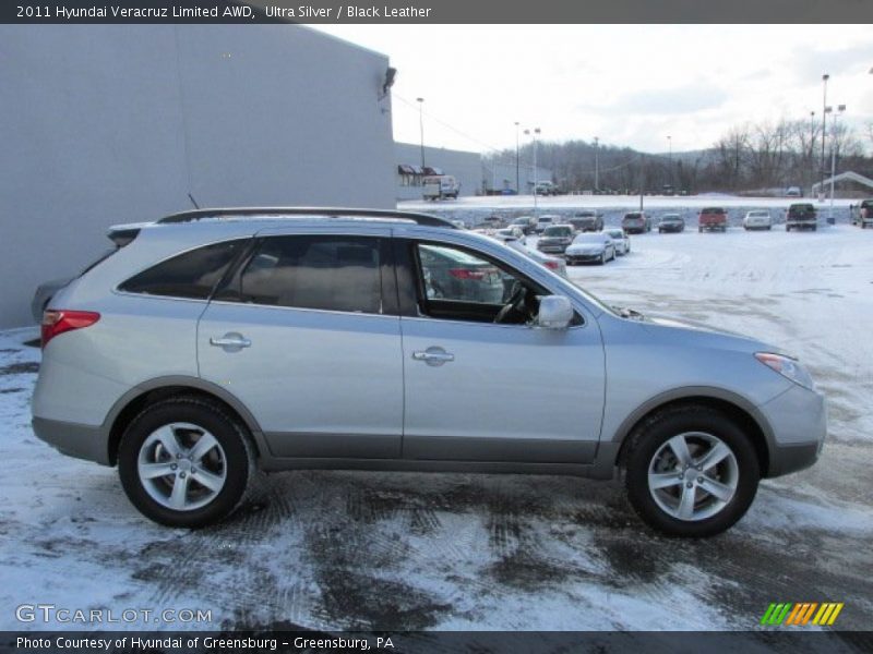 Ultra Silver / Black Leather 2011 Hyundai Veracruz Limited AWD
