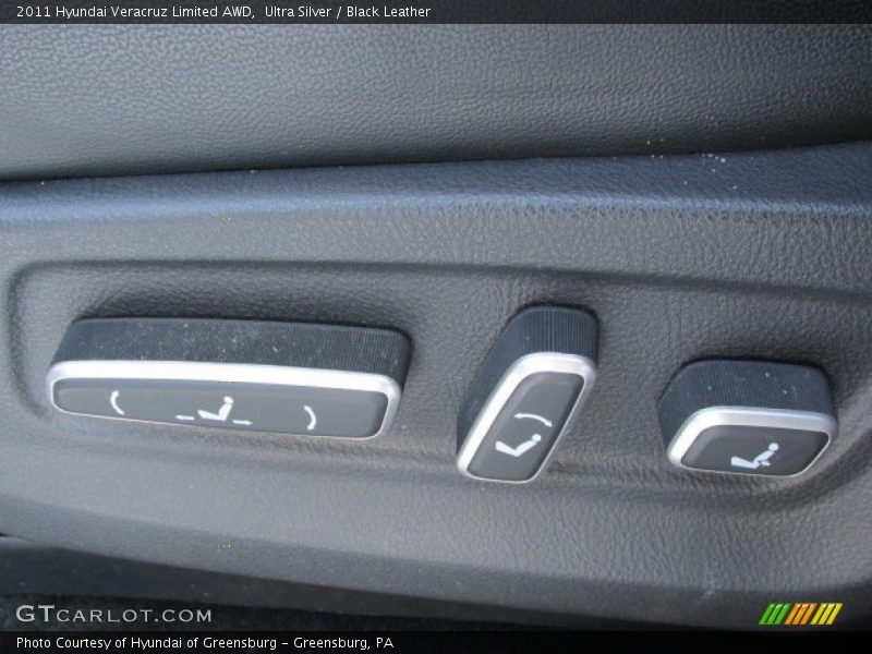 Ultra Silver / Black Leather 2011 Hyundai Veracruz Limited AWD