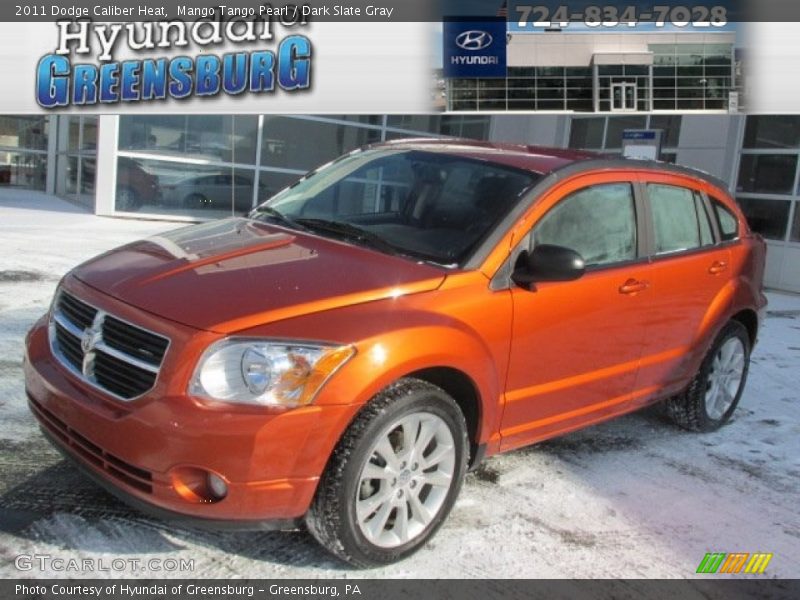 Mango Tango Pearl / Dark Slate Gray 2011 Dodge Caliber Heat