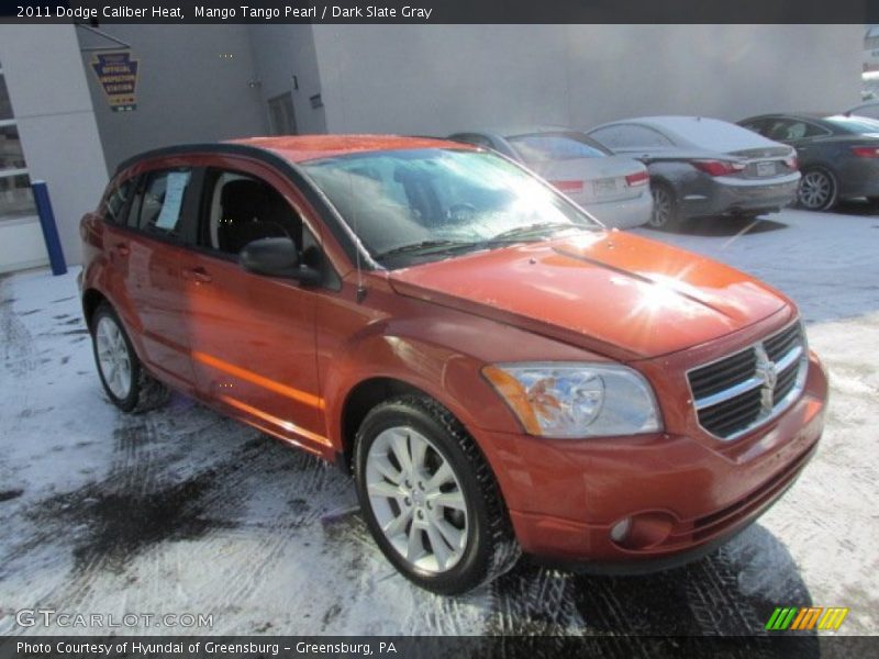 Mango Tango Pearl / Dark Slate Gray 2011 Dodge Caliber Heat