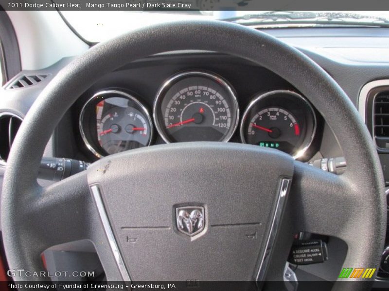 Mango Tango Pearl / Dark Slate Gray 2011 Dodge Caliber Heat