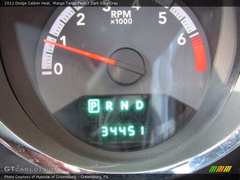 Mango Tango Pearl / Dark Slate Gray 2011 Dodge Caliber Heat