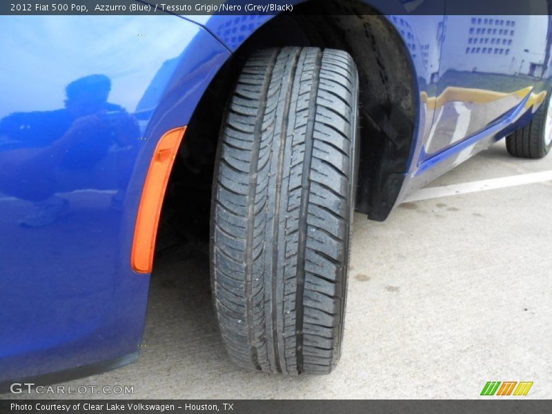 Azzurro (Blue) / Tessuto Grigio/Nero (Grey/Black) 2012 Fiat 500 Pop