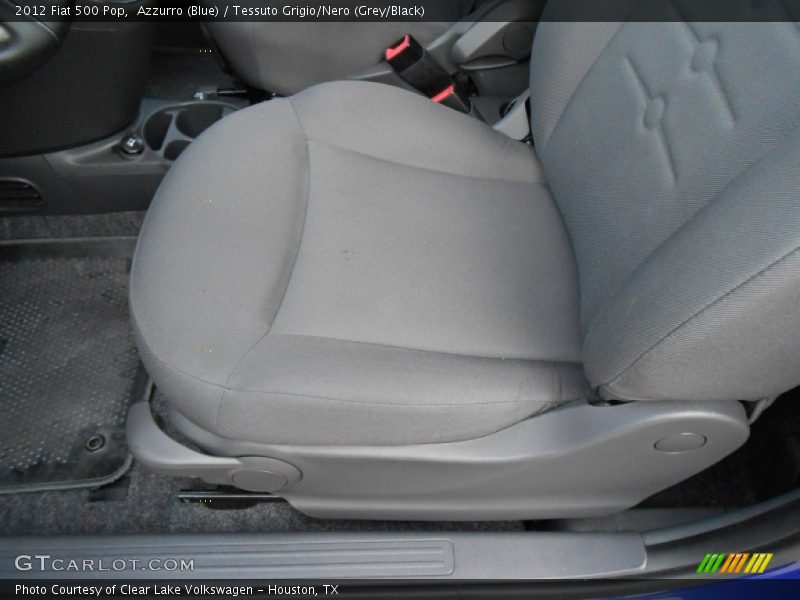 Azzurro (Blue) / Tessuto Grigio/Nero (Grey/Black) 2012 Fiat 500 Pop