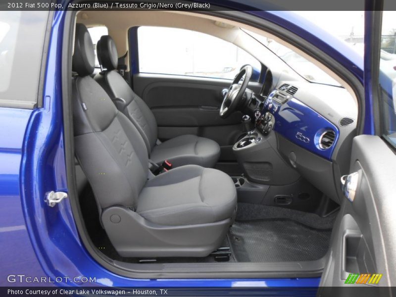  2012 500 Pop Tessuto Grigio/Nero (Grey/Black) Interior
