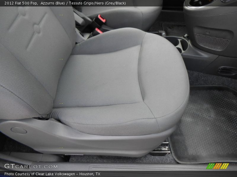 Azzurro (Blue) / Tessuto Grigio/Nero (Grey/Black) 2012 Fiat 500 Pop