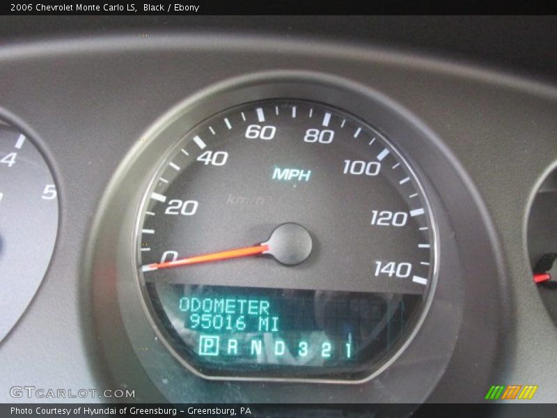 Black / Ebony 2006 Chevrolet Monte Carlo LS