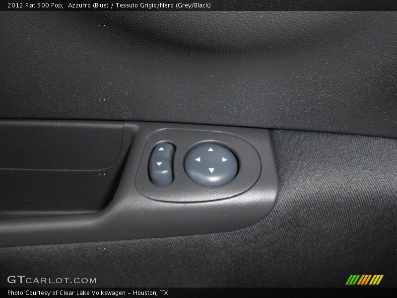Azzurro (Blue) / Tessuto Grigio/Nero (Grey/Black) 2012 Fiat 500 Pop
