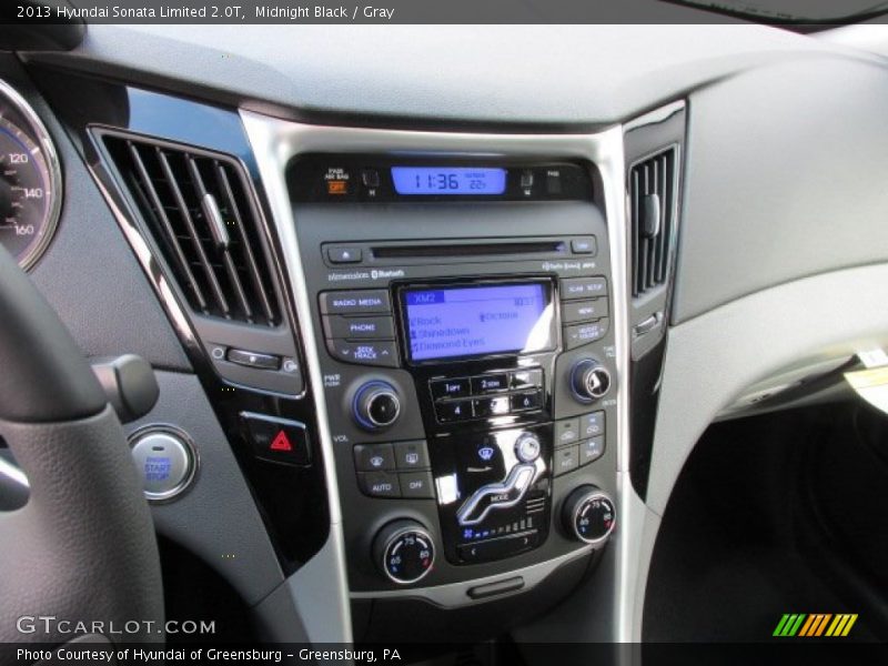 Midnight Black / Gray 2013 Hyundai Sonata Limited 2.0T
