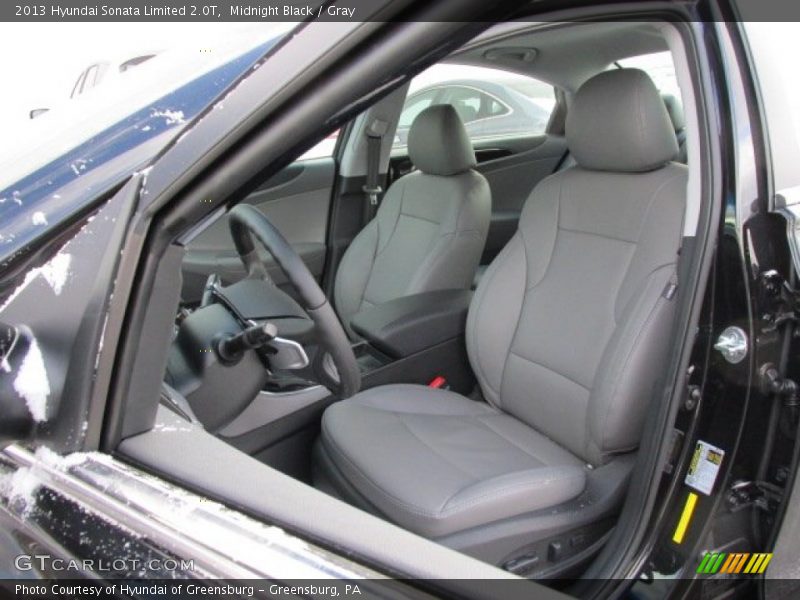 Midnight Black / Gray 2013 Hyundai Sonata Limited 2.0T