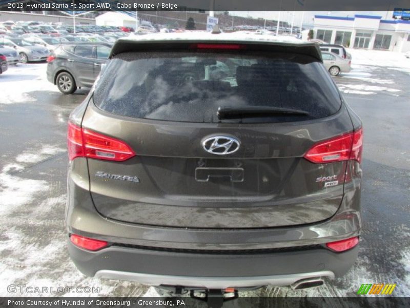 Cabo Bronze / Beige 2013 Hyundai Santa Fe Sport AWD