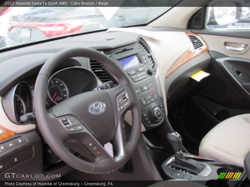 Cabo Bronze / Beige 2013 Hyundai Santa Fe Sport AWD