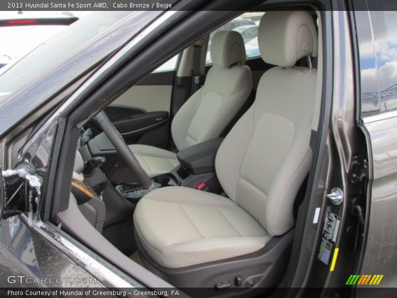 Front Seat of 2013 Santa Fe Sport AWD