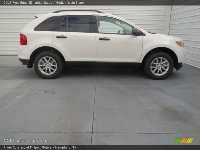 White Suede / Medium Light Stone 2013 Ford Edge SE