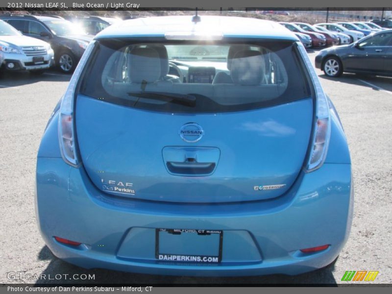 Blue Ocean / Light Gray 2012 Nissan LEAF SL