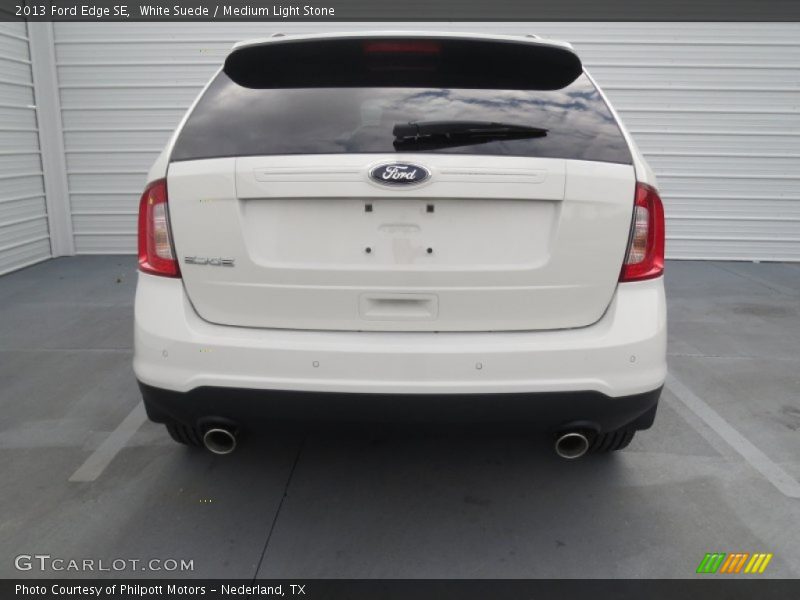 White Suede / Medium Light Stone 2013 Ford Edge SE