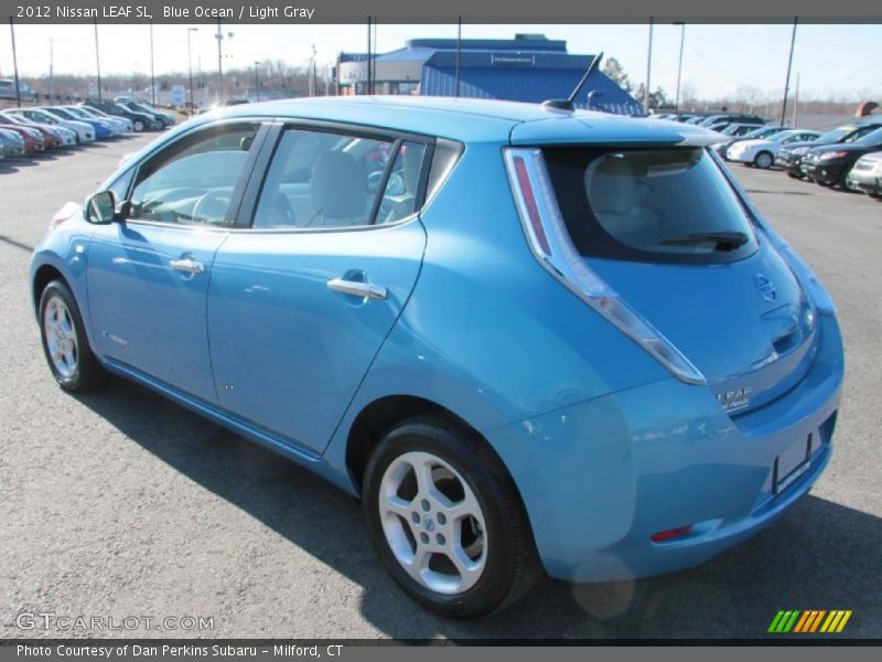 Blue Ocean / Light Gray 2012 Nissan LEAF SL