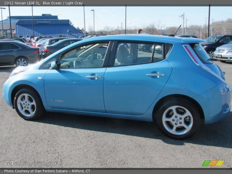 Blue Ocean / Light Gray 2012 Nissan LEAF SL