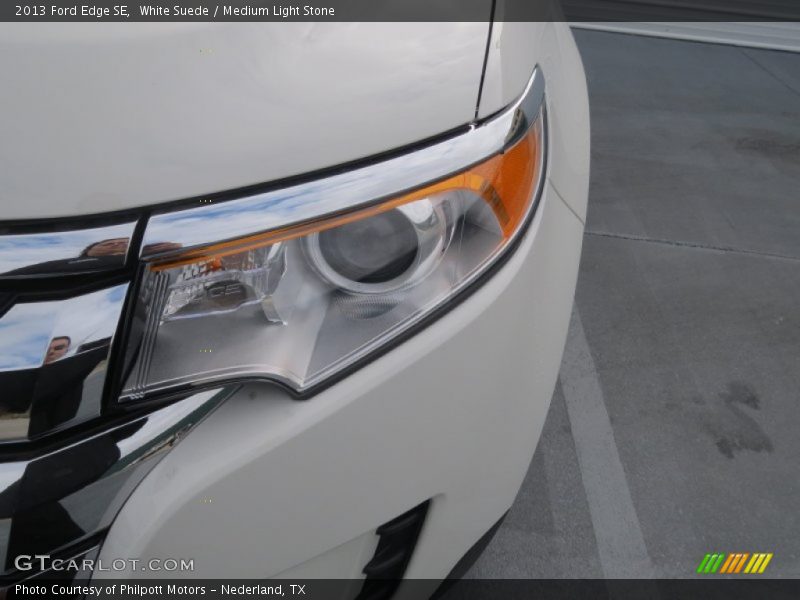 White Suede / Medium Light Stone 2013 Ford Edge SE